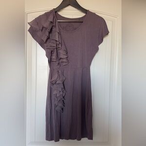 Brand new EDC Chic Mauve Ruffle pattern mini Dress